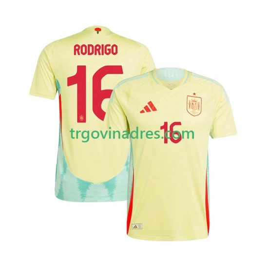 Muški Gostujući Dres Španjolska RODRIGO 16 Euro 2024 s Kratkih Rukava Muški Gostujući Dres Španjolska RODRIGO 16 Euro 2024 s Kratkih Rukava