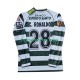 Muški Domaći Dres Sporting CP Cristiano Ronaldo 28 Retro 2001 2003 s Dugim Rukavima Muški Domaći Dres Sporting CP Cristiano Ronaldo 28 Retro 2001 2003 s Dugim Rukavima