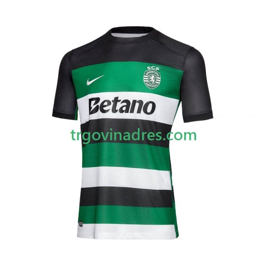 Muški Domaći Dres Sporting CP 2024-2025 s Kratkih Rukava Muški Domaći Dres Sporting CP 2024-2025 s Kratkih Rukava