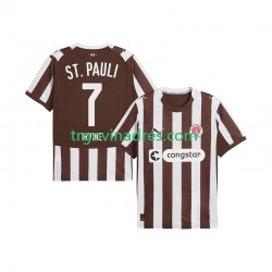 Muški Domaći Dres St. Pauli Jackson Irvine 7 2025-2026 s Kratkih Rukava