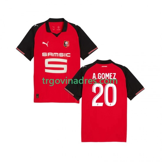 Muški Domaći Dres Stade Rennais Andres Gomez 20 2025-2026 s Kratkih Rukava Muški Domaći Dres Stade Rennais Andres Gomez 20 2025-2026 s Kratkih Rukava
