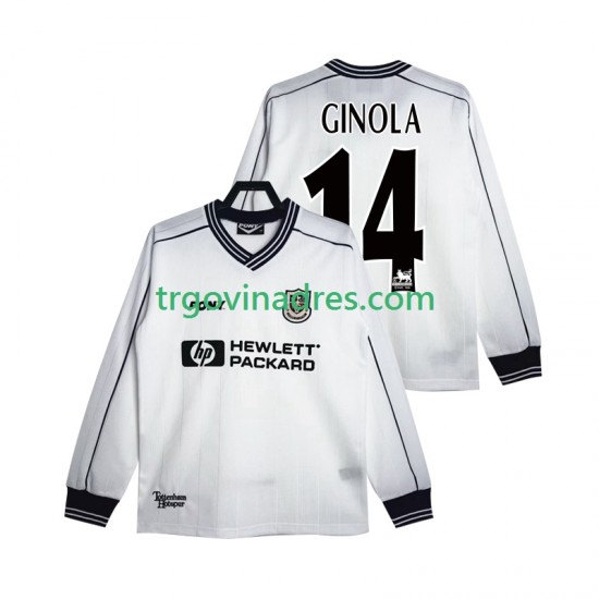 Muški Domaći Dres Tottenham Hotspur GINOLA 14 Retro 1997 1999 s Dugim Rukavima Muški Domaći Dres Tottenham Hotspur GINOLA 14 Retro 1997 1999 s Dugim Rukavima