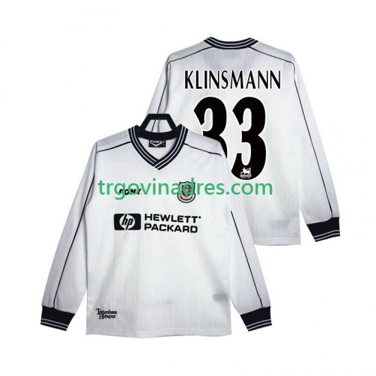Muški Domaći Dres Tottenham Hotspur KLINSMANN 33 Retro 1997 1999 s Dugim Rukavima Muški Domaći Dres Tottenham Hotspur KLINSMANN 33 Retro 1997 1999 s Dugim Rukavima