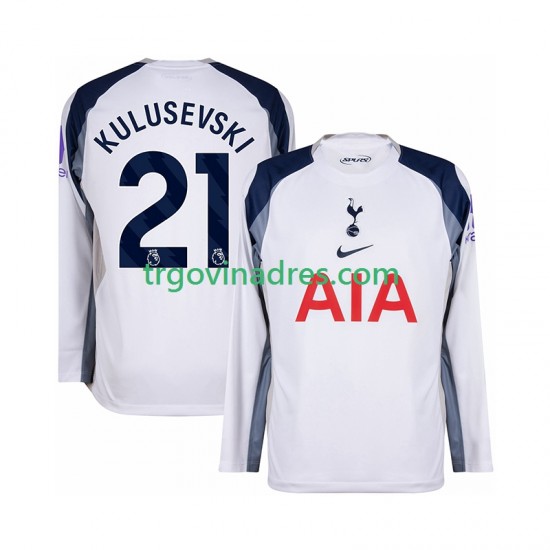 Muški Domaći Dres Tottenham Hotspur Kulusevski 21 2025-2026 s Dugim Rukavima Muški Domaći Dres Tottenham Hotspur Kulusevski 21 2025-2026 s Dugim Rukavima