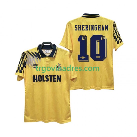 Muški Gostujući Dres Tottenham Hotspur SHERINGHAM 10 Retro 1992 1994 s Kratkih Rukava Muški Gostujući Dres Tottenham Hotspur SHERINGHAM 10 Retro 1992 1994 s Kratkih Rukava