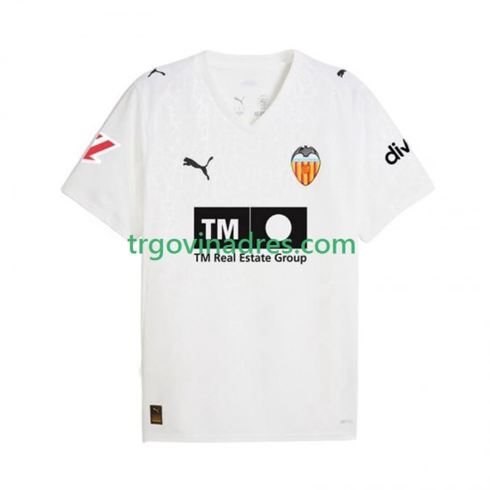Muški Domaći Dres Valencia CF 2025-2026 s Kratkih Rukava Muški Domaći Dres Valencia CF 2025-2026 s Kratkih Rukava