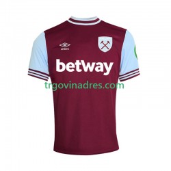Muški Domaći Dres West Ham United 2024-2025 s Kratkih Rukava Muški Domaći Dres West Ham United 2024-2025 s Kratkih Rukava