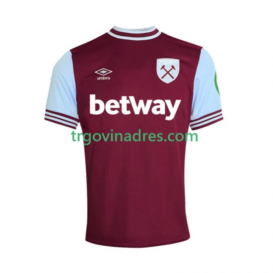 Muški Domaći Dres West Ham United 2024-2025 s Kratkih Rukava Muški Domaći Dres West Ham United 2024-2025 s Kratkih Rukava