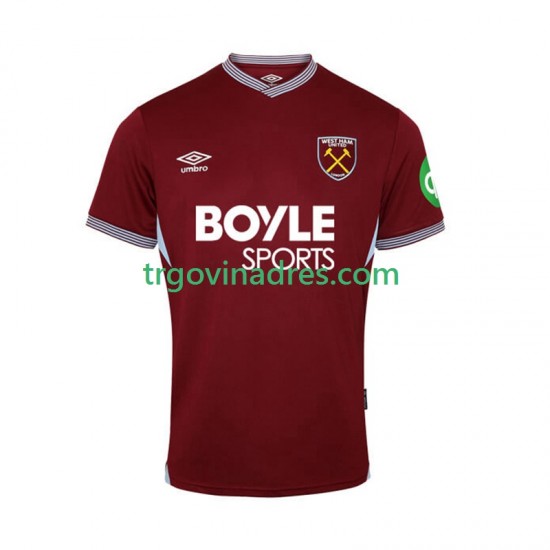 Muški Domaći Dres West Ham United 2025-2026 s Kratkih Rukava Muški Domaći Dres West Ham United 2025-2026 s Kratkih Rukava