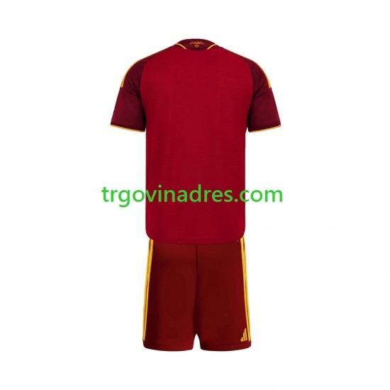 Dječji Domaći Dres Roma 2026-2027 s Kratkih Rukava