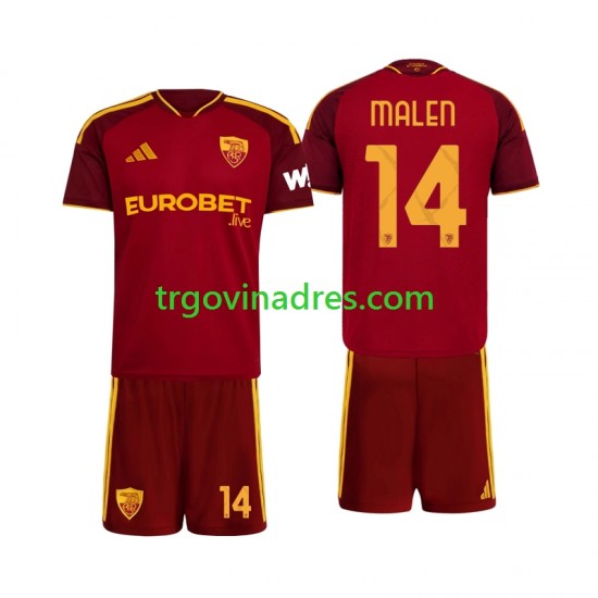 Dječji Domaći Dres Roma Donyell Malen 14 2026-2027 s Kratkih Rukava