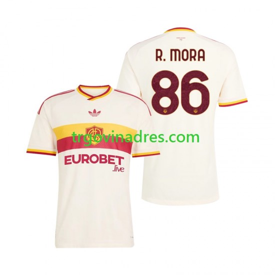 Muški Gostujući Dres Roma Rodrigo Mora 86 2026-2027 s Kratkih Rukava