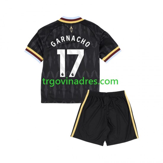 Dječji Gostujući Dres Aston Villa Alejandro Garnacho 17 2026-2027 s Kratkih Rukava