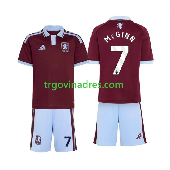 Dječji Domaći Dres Aston Villa John McGinn 7 2026-2027 s Kratkih Rukava
