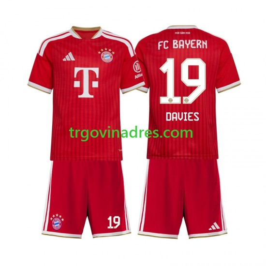 Dječji Domaći Dres FC Bayern München Alphonso Davies 19 2026-2027 s Kratkih Rukava