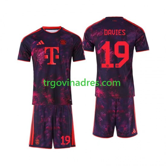 Dječji Treći Dres FC Bayern München Alphonso Davies 19 2026-2027 s Kratkih Rukava