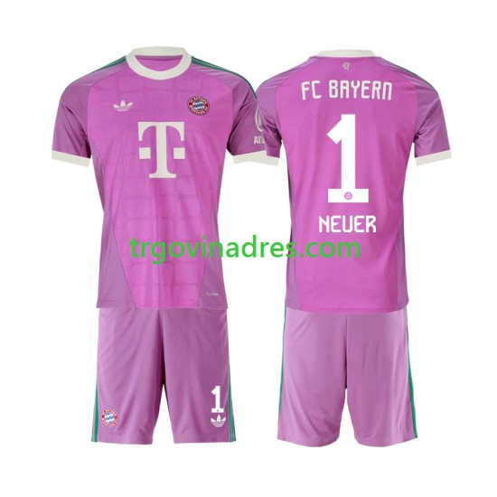 Dječji Treći Golmanski Dres FC Bayern München Manuel Neuer 1 2026-2027 s Kratkih Rukava