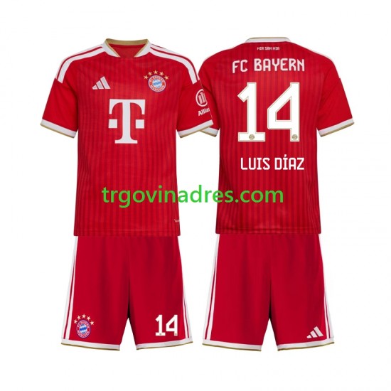 Dječji Domaći Dres FC Bayern München Luis Diaz 14 2026-2027 s Kratkih Rukava
