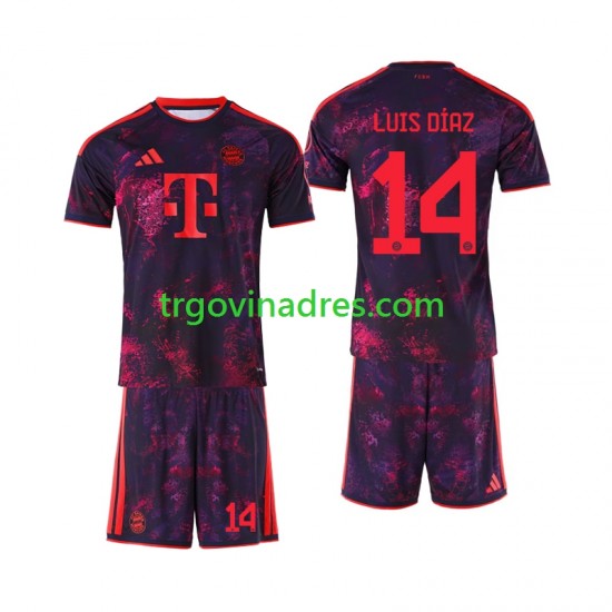 Dječji Treći Dres FC Bayern München Luis Diaz 14 2026-2027 s Kratkih Rukava