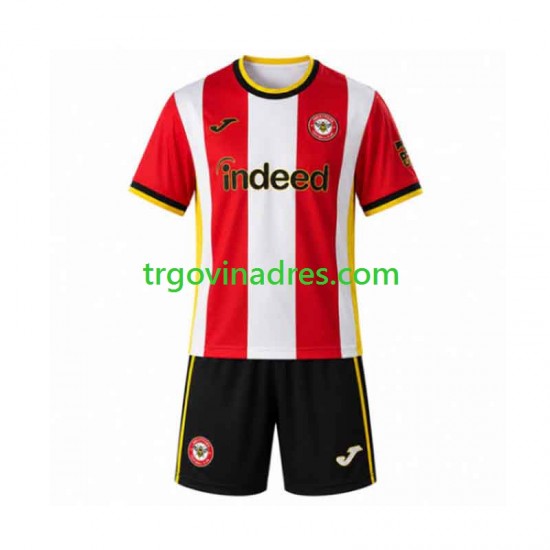 Dječji Domaći Dres Brentford 2026-2027 s Kratkih Rukava