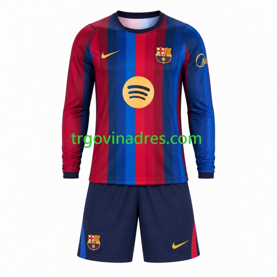 Dječji Domaći Dres FC Barcelona 2026-2027 s Dugim Rukavima