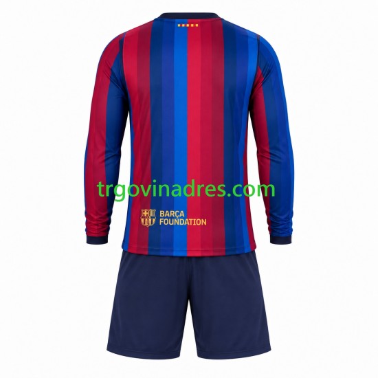 Dječji Domaći Dres FC Barcelona 2026-2027 s Dugim Rukavima
