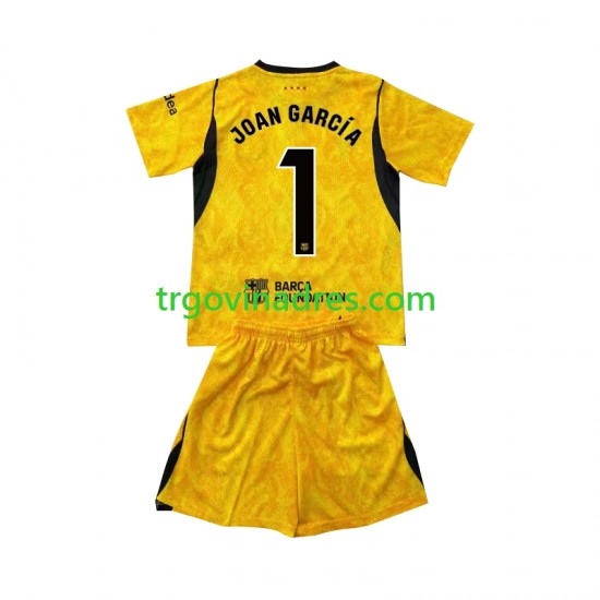 Dječji Četvrti Golmanski Dres FC Barcelona Joan Garcia 1 2026-2027 s Kratkih Rukava