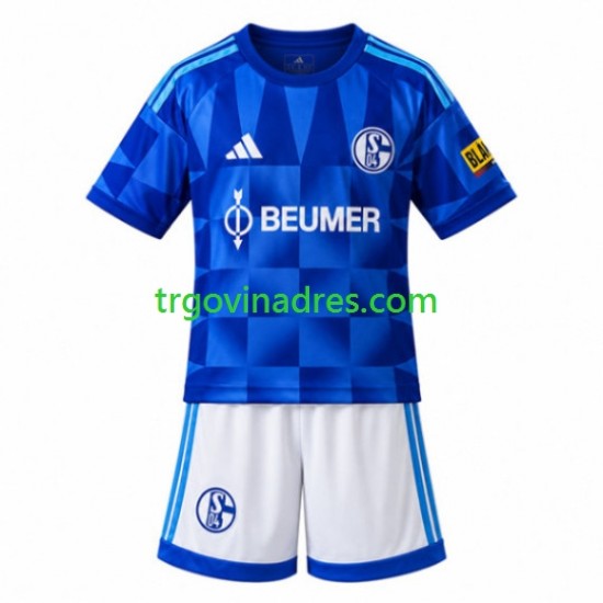 Dječji Domaći Dres FC Schalke 04 2026-2027 s Kratkih Rukava