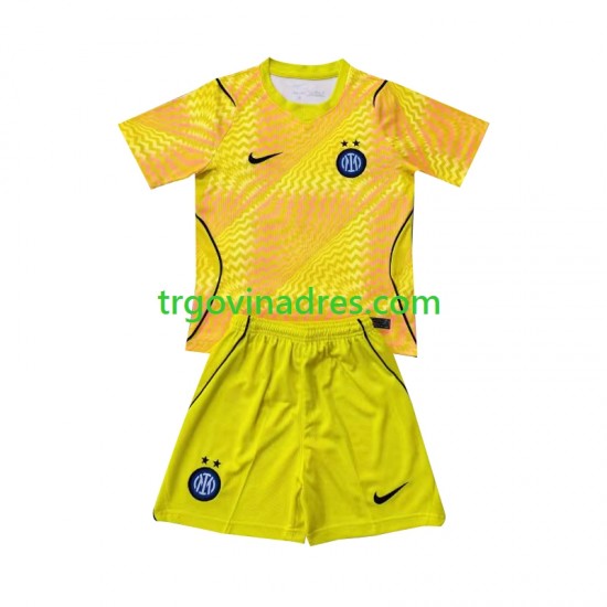 Dječji Domaći Golmanski Dres Inter Milan 2026-2027 s Kratkih Rukava