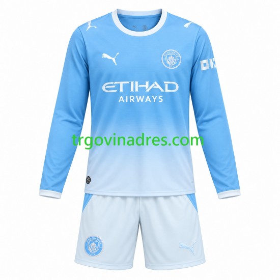 Dječji Domaći Dres Manchester City 2026-2027 s Dugim Rukavima