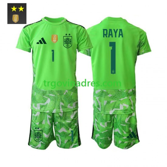 Dječji Treći Golmanski Dres Španjolska David Raya 1 2026-2027 s Kratkih Rukava