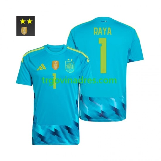 Muški Domaći Golmanski Dres Španjolska David Raya 1 2026-2027 s Kratkih Rukava