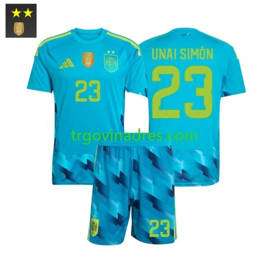 Dječji Domaći Golmanski Dres Španjolska Unai Simon 23 2026-2027 s Kratkih Rukava