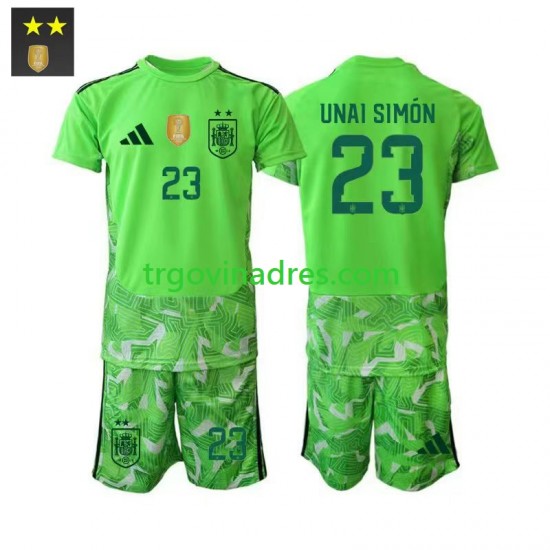 Dječji Treći Golmanski Dres Španjolska Unai Simon 23 2026-2027 s Kratkih Rukava