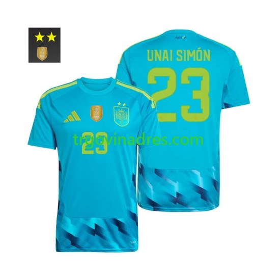 Muški Domaći Golmanski Dres Španjolska Unai Simon 23 2026-2027 s Kratkih Rukava
