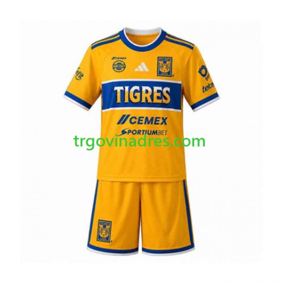 Dječji Domaći Dres Tigres UANL 2026-2027 s Kratkih Rukava