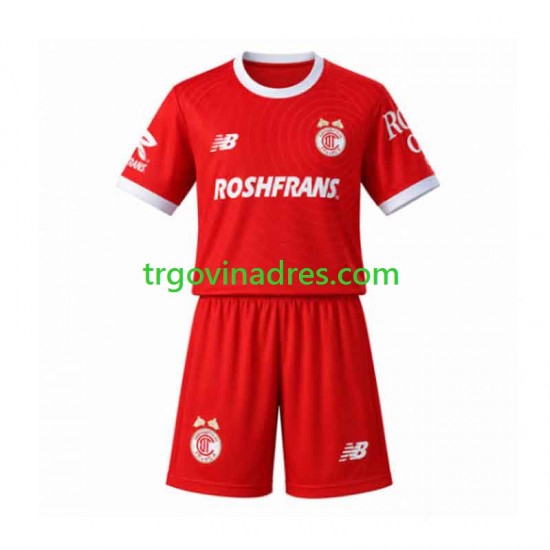 Dječji Domaći Dres Toluca 2026-2027 s Kratkih Rukava