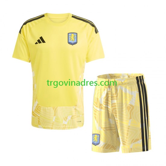 Dječji Domaći Golmanski Dres Aston Villa 2026-2027 s Kratkih Rukava