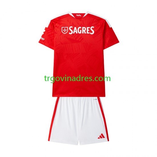 Dječji Domaći Dres Benfica 2026-2027 s Kratkih Rukava