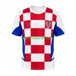 Muški Domaći Dres Hrvatska Retro 2002 s Kratkih Rukava
