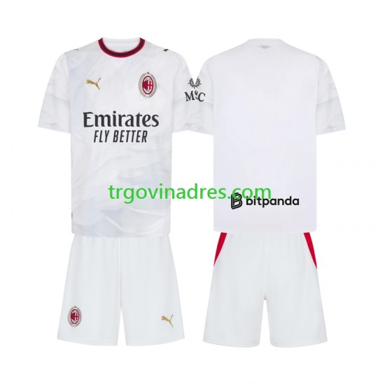 Dječji Gostujući Dres AC Milan 2026-2027 s Kratkih Rukava