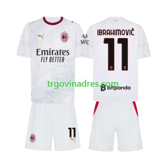 Dječji Gostujući Dres AC Milan Ibrahimovic 11 2026-2027 s Kratkih Rukava