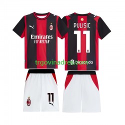 Dječji Domaći Dres AC Milan Pulisic 11 2026-2027 s Kratkih Rukava
