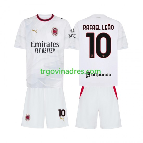 Dječji Gostujući Dres AC Milan Rafael Leao 10 2026-2027 s Kratkih Rukava