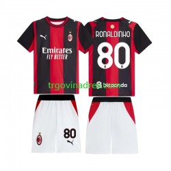 Dječji Domaći Dres AC Milan Ronaldinho 80 2026-2027 s Kratkih Rukava