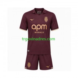 Dječji Gostujući Dres AS Monaco 2026-2027 s Kratkih Rukava