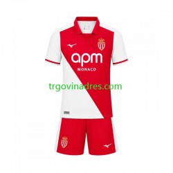 Dječji Domaći Dres AS Monaco 2026-2027 s Kratkih Rukava