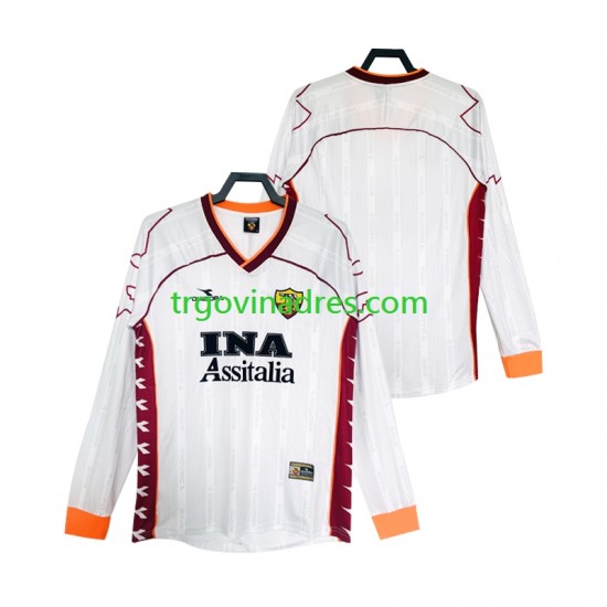 Muški Gostujući Dres Roma Retro 2000 1999 s Dugim Rukavima