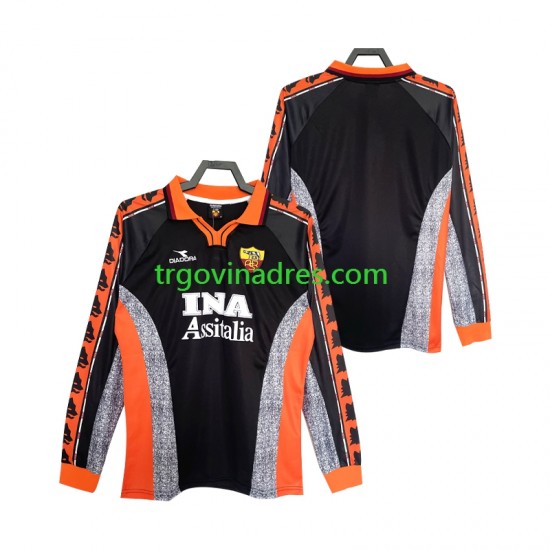Muški Treći Dres Roma Retro 1998 1999 s Dugim Rukavima