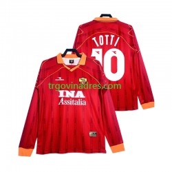 Muški Domaći Dres Roma Totti 10 Retro 2000 1999 s Dugim Rukavima